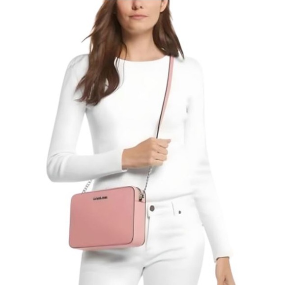 Michael Kors Jet Set Item Large East West Zip Crossbody Leather Primrose 
NWT - Picture 4 of 4